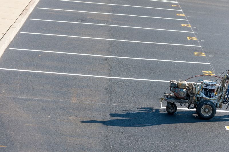 Asphalt Striping in Roswell, GA