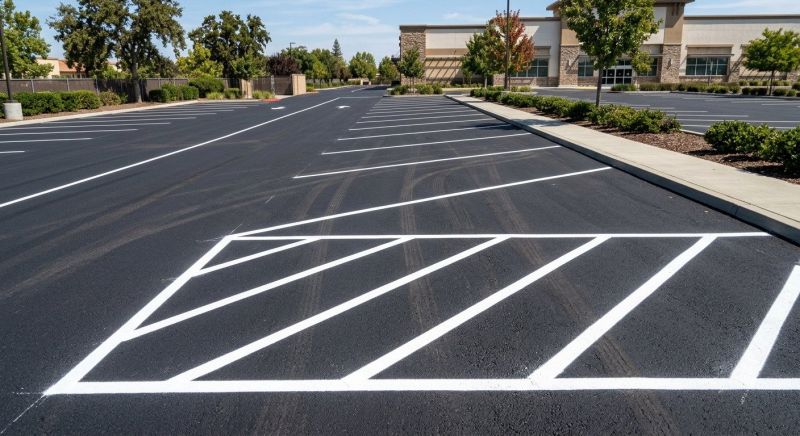 Asphalt Striping in Roswell, GA