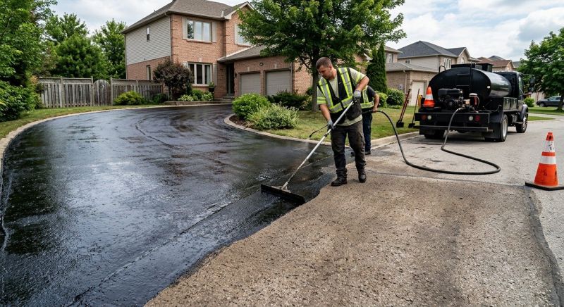 Blacktop Driveway Sealing in Columbus, OH