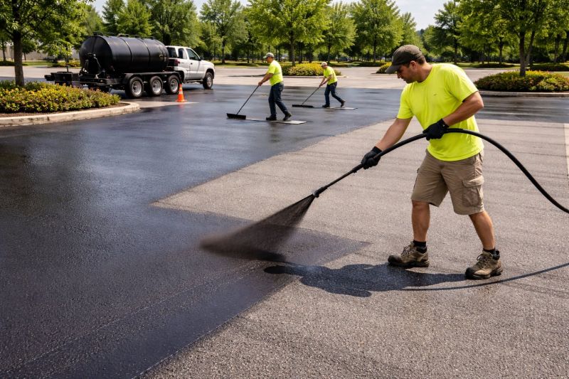 Church Parking Lot Sealcoating in Grand Rapids, MI