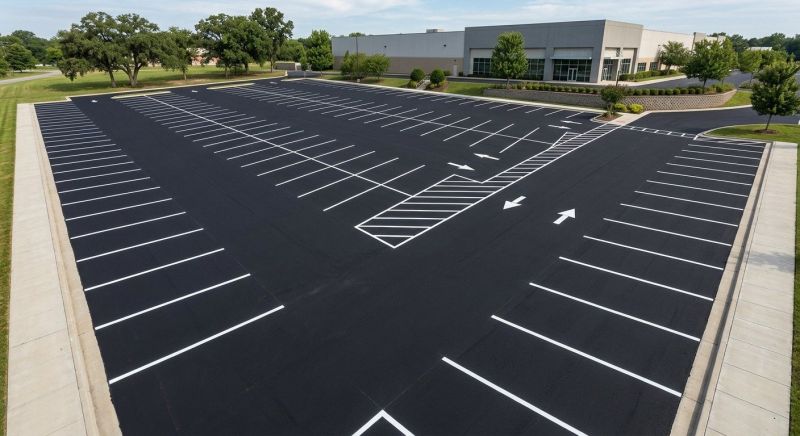Church Parking Lot Striping in Alpharetta, GA