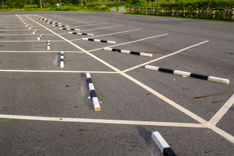 Concrete Parking Lot Striping in Suwanee, GA